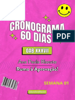 Cronograma - Semana 1