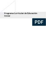 Programa Curricular de Educación Inicial