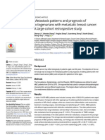 Metastasis Patterns and Progno