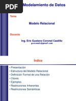 Modelamiento de Datos: Modelo Relacional