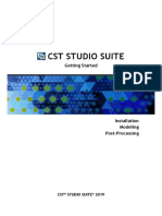 CST Studio Suite - Getting Started