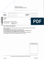 Bgcse Physics Paper 3 2013