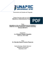 Tesis - Desarrollo de Las Cooperativas de Ahorros y Creditos: Su Evolucion en El Distrito Nacional