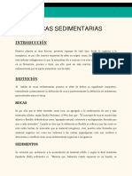 Informe de Rocas Sedimentarias