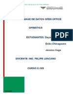 Informe Base de Datos Open Office