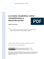 Naím Garnica (2018) - La Ironía Romántica Entre Romanticismo y Deconstrucción