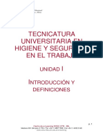 Tecnicatura Universitaria en Higiene Y Seguridad en El Trabajo I I