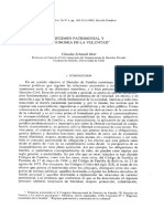 Regimen Patrimonial Y Autonomia de La Voluntad - Claudia Schmidt Hott (1999)