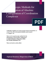 Spectroscopic Method For Cordination Complex