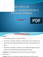 Lecture 7 - Sensors & Transducers