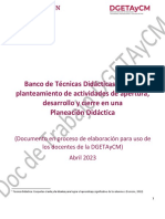 Banco de Técnicas Didácticas DGETAyCM V1