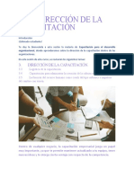 6ta. SESION. DIRECCIÓN DE LA CAPACITACIÓN