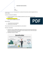 INVESTMENT IN DEBT SECURITIES Discussion