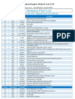 GE Imaging Parts LISTS (FI IGS MR NM Surgery)