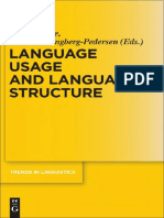 Boye Engberg-Pedersen 2010 Language Structure and Language Use