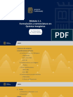 Modulo 1 1 Formulación y Nomenclatura en Química Inorgánica