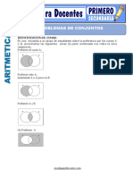 Problemas de Conjuntos para Primero de Secundaria