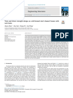 Tests and Direct Strength Design On Cold-Formed Steel Channel Beams With Web Holes