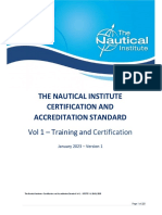 The Nautical Institute Dynamic Positioning Certification and Accreditation Standard Vol 1 Training and Certification v1 Jan