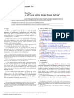 Tensile Properties of Yarns by The Single-Strand Method: Standard Test Method For