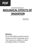 Biological Effects of Radiation: Sayan Samanta BWU/BRI/21/109