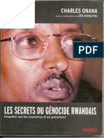 (Charles Onana Et Deo Mushayidi) - Les Secrets Du Genocide Rwandais. Enquete Sur Les Mysteres Du President