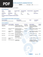 Registro Docente Administrativo: Datos Personales