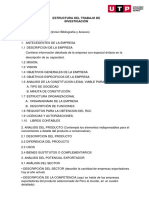 Estructura Del Trabajo de Investigación