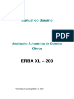 Manual Do Usuário Erba XL 200