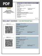 Maklumat Vaksinasi: Vaccination Details