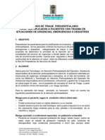 SSM Protocolo Criterios de Triage Prehospitalario A Paciente Víctima de Trauma