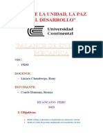 Balance de Energia Mecanica - Informe