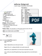 Seahorse Amigurumi Crochet Pattern - v2