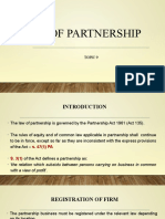 Topic 9 - Law of Partnership