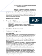 Abordaje de Casos de Vulneración de Derechos de Los Niños y Niñas en La Escuela