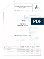 HFY0 PIP DB 10001 Piping Design Basis A Commented