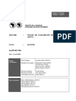 Egypte - Etude de Faisabilité Du Barrage de Zefta - Rapport D'évaluation