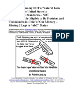 Vivek Ramaswamy Not A Natural Born Citizen of USA - Missing 2 Legs Re "NBC" Statust