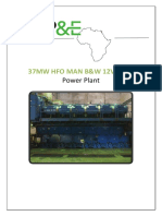 37mw Man BW 12v4860 Hfo Power Plant