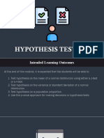 Hypothesis Testing