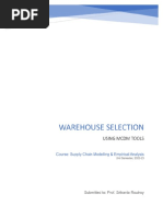 SCME - Warehosue Selection Project