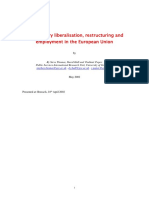 2002 May - Steve Thomas, David Hall & Vladimir Popov - Gas Industry Liberalisation, Restructuring and Employment in The European Union