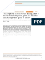 Transcriptome Analysis Reveals Dysregulation of Innate Immune Response Genes and Neuronal Activity Dependent Genes in Autism