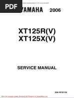 Yamaha XT 125 Service Manual