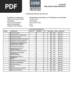 Concentración de Notas