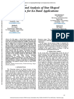 Design and Analysis of Star Shaped Antenna For Ka Band Applications