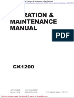 Kobelco Crawler Crane Ck1200 1f Crane Operator Maintenance S2gk23001ze09