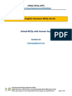 01-English Literature MCQs Set-01