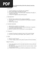 Pathway Sand Copolymer Method Statement