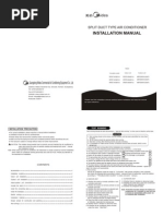 Installation Manual For 20HP Ductable Unit